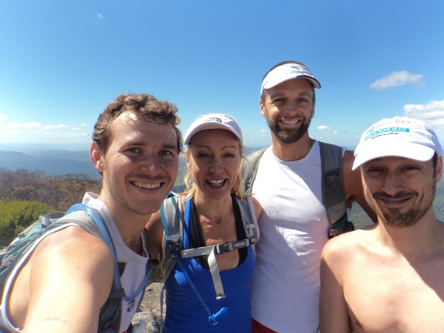 Group photo at summit of Mt Barney